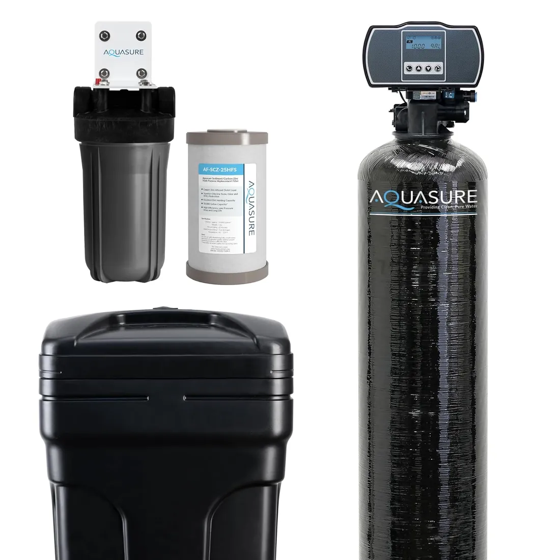 Aquasure Harmony Series AS-HS48SCP 48,000-Grain Water Softener and Filter System
