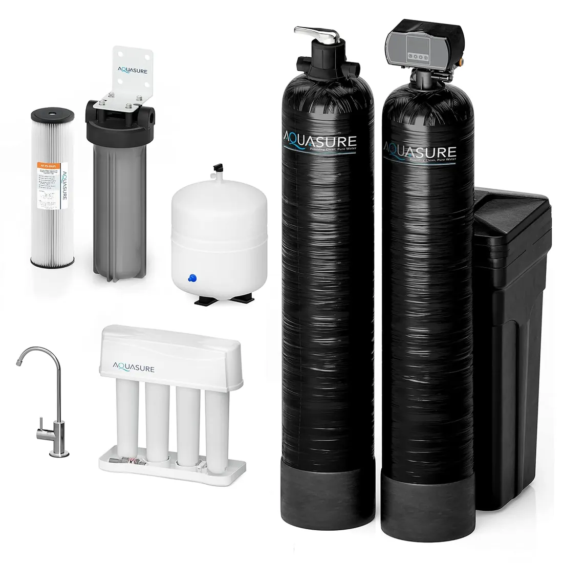 Aquasure Elite AS-SE1000A 48,000-Grain Water Softener and Filter System