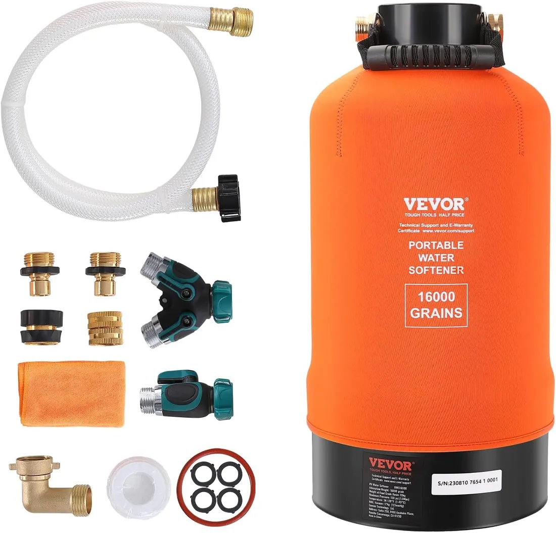 VEVOR RWS16000 16,000-Grain Water Softener and Filter System
